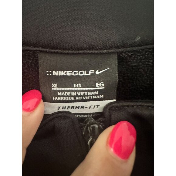NIKE GOLF Size XL Full Zip Jacket Black - Picture 3 of 4